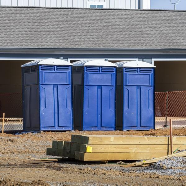 Heavy-duty construction site porta potty in Johnson City, Tennessee